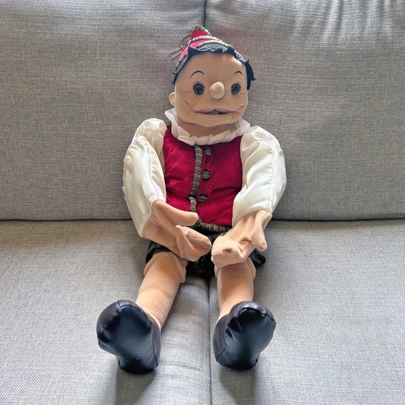 Folkmanis Growing Nose Pinnochio Hand Puppet Ventriloquist - Picture 1 of 11